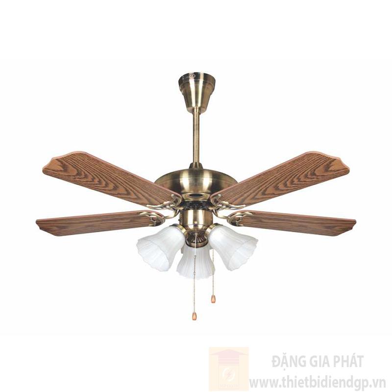 Quạt trần Nam Long NetViet 5 cánh NQ 50906B E27*3 lamp